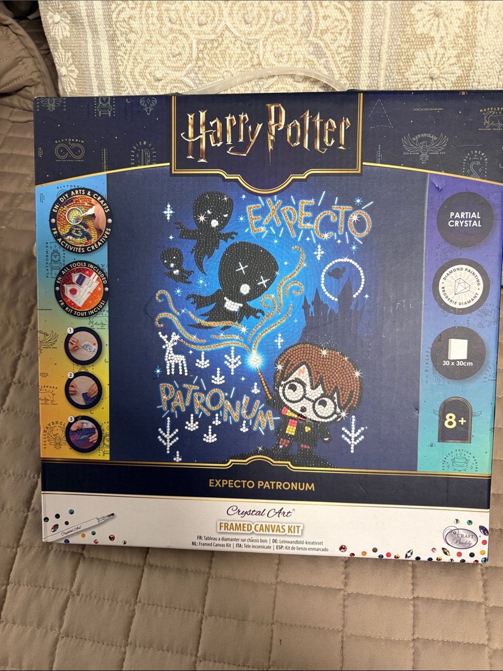 Warner Bros. Harry Potter Crystal Art Kit - Navy Blue and Gold